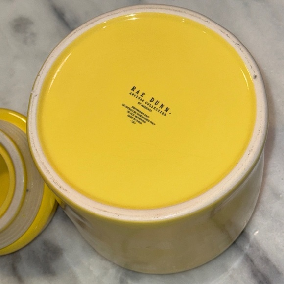 Rae Dunn MAMA CHICK'S KITCHEN Yellow Canister Jar 2022! RARE! - Picture 5 of 6